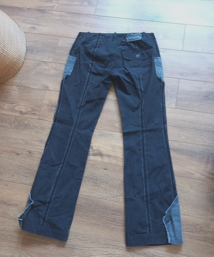 Diesel Vintage Low Rise Inside Out Grey Trousers Pants Size 31 Made in Hong Kong - Picture 8 of 13