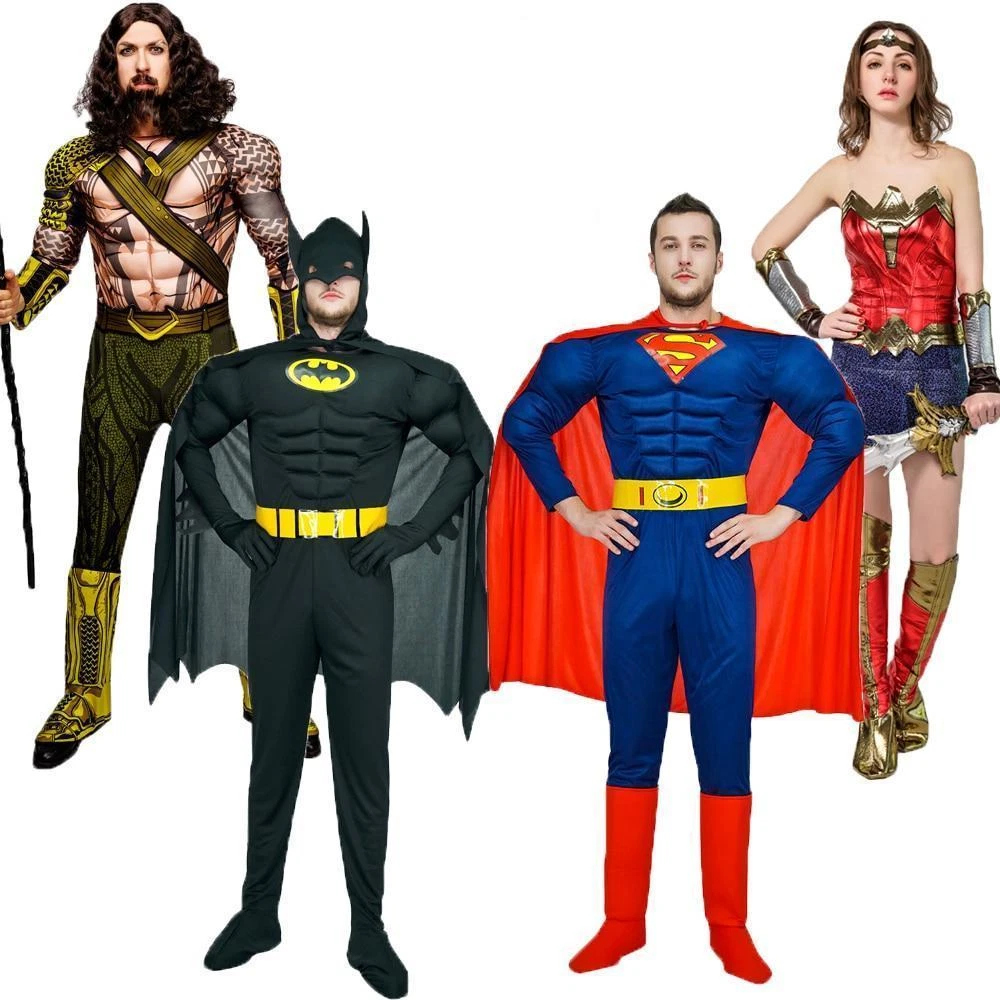 costumi carnevale supereroi completi vestiti adulti Superman Batman copia  Mascot