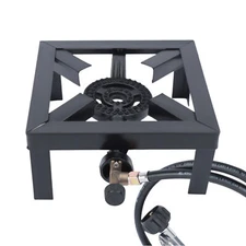 Gas Stove BBQ Propane Cooker Outdoor Picnic Grill Stove Adjustable Single Burner
