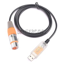 USB to DMX Interface Adapter Cable Stage Light PC DMX512 Controller Dimmer DMX-