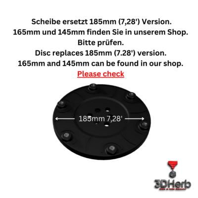 Disco Lama Per Robot Tagliaerba Worx Landroid - 6 Lame, Diametro 185mm, Larghezza Taglio 220mm - Foto 8