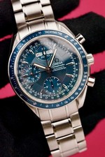 OMEGA Speedmaster Blue  #3222.80 Triple calendar Clean!!