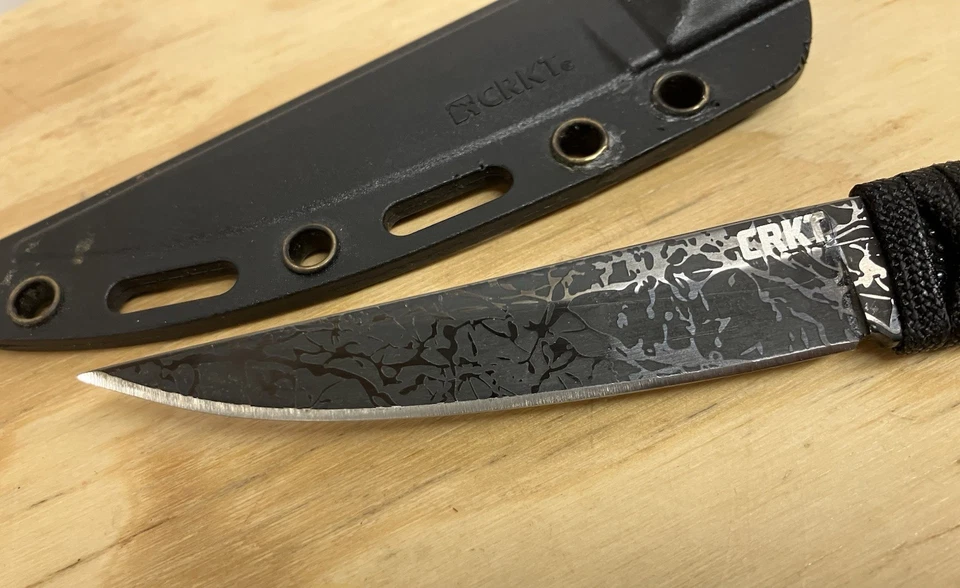 Cuchillo de hoja fija CRKT OBAKE 3,6" 8CR14mov hoja SS GFN funda 2,4 OZ Foto 3 de 4