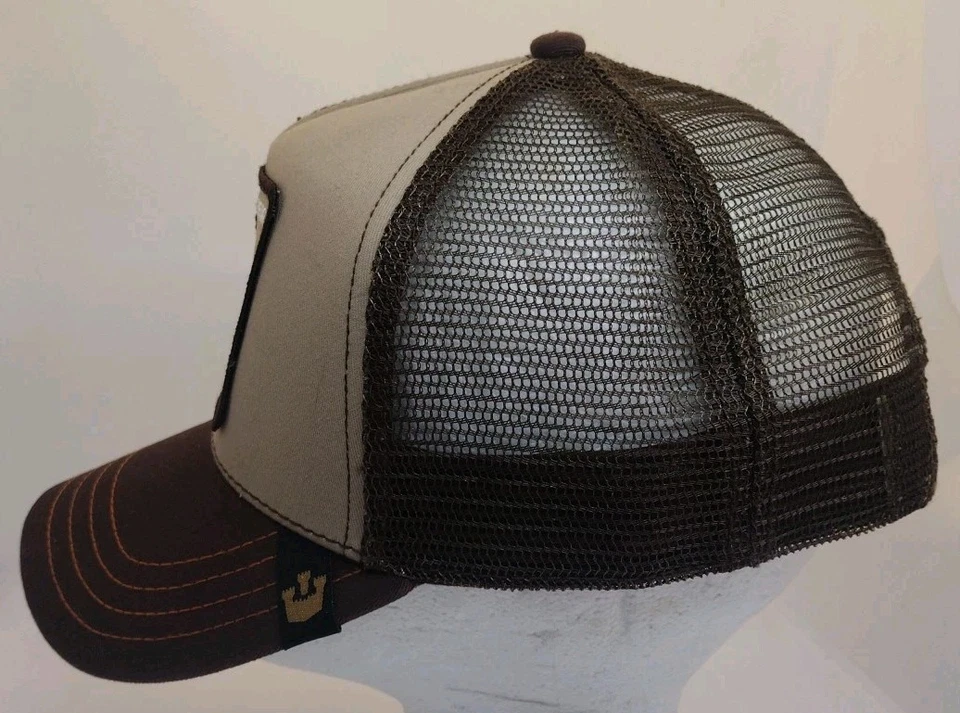 Gorra Goorin Bros Marrón Gorra Oso Pardo Logo Malla Snapback Ajustable Talla Única  Foto 4 de 4