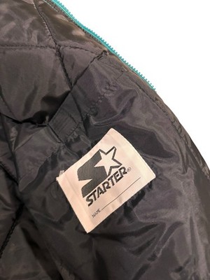 Vintage 90s Florida Marlins Starter Puffer Jacket Mens Lg Baseball