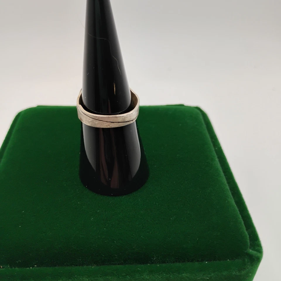 Anillo esmaltado Art Deco vintage talla 7 1/2 Foto 3 de 4