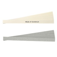 Grey  White Sentence Strips Cardstock, 0.4" x 5.9", 60 Pcs