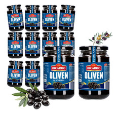 RICARDO Feinkost  schwarze Oliven in Scheiben 12 x 340g