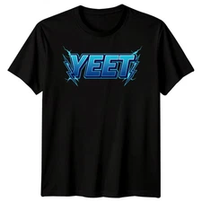 Yeet Internet Slang Pop Culture Mens T-Shirt Lightning Graphic