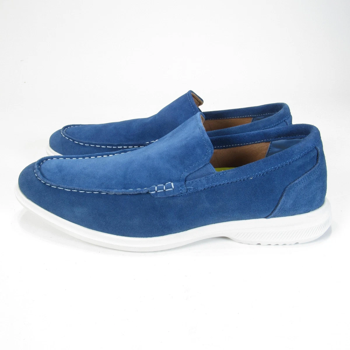 Florsheim Mens Suede Leather Oxford Shoes Blue Size 12M NEW | The Highland II Plain Toe Oxford from Florsheim Shoes  main image 4