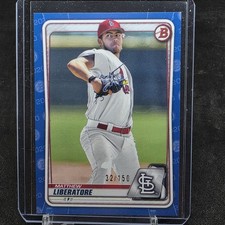 2020 Bowman Draft  Chrome Matthew Liberatore #BD-198 Blue Paper /150