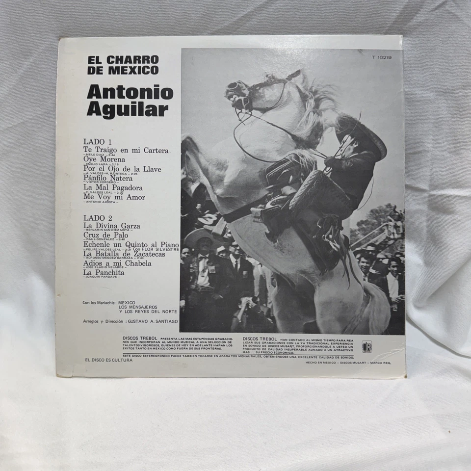 Antonio Aguilar Vg+ LP Record Vinyl 12” 15 exitos — 第 2/4 张图片