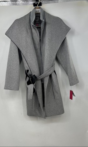 Vince Camuto Wool Blend Full Zip Jacket Women's XL Gray Designer