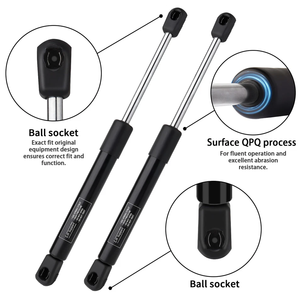 2 piezas soportes de elevación de capó puntales amortiguadores de varilla para Ford F-250 F-350 F-550 Super Duty Foto 3 de 4