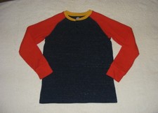Wonder Nation Multicolor Long Sleeve Ribbed Pull-Over Shirt - Size 10-12