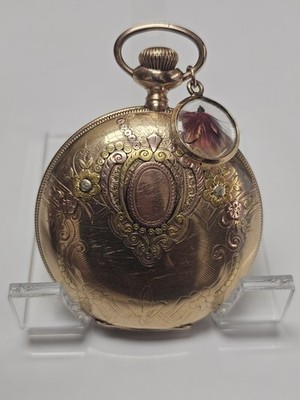 1900 Hampden Special Railway 23j 18s Full Hunter Pocket Watch (Running)