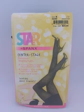 Spanx Women's Star Power Center Stage Diamond Daze  Tights Size B Black NWT