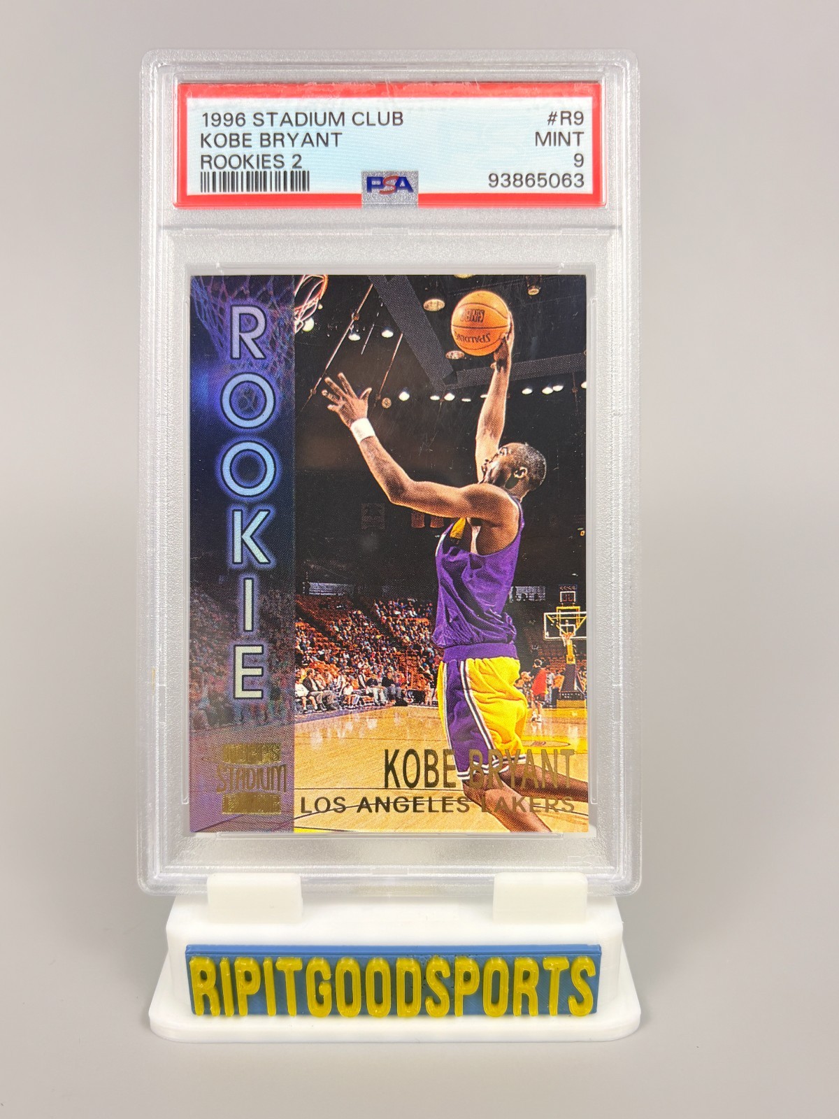 Kobe Bryant 1996 Topps Stadium Club #R9 Rookies 2 Price Guide