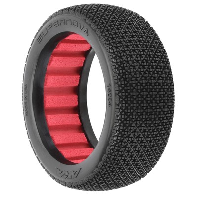 AKA PRODUCTS INC. Supernova Medium Long Wear Off-Road 18 Buggy Tires 2 for Front