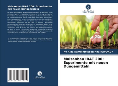 Maisanbau IRAT 200: Experimente mit neuen Düngemitteln Ravoavy Taschenbuch 76 S.