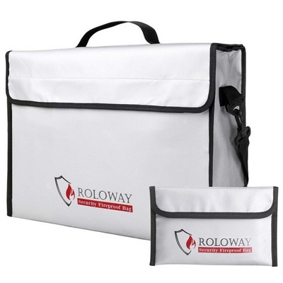 Fireproof Document & Money Bags Large Fireproof & Water Resistant Bag 15 X 12 X