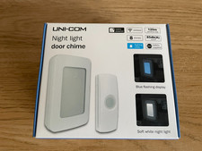 Uni-Com Night Light Doorbell Wireless Chime with Dusk to Dawn Sensor / 8 Chimes