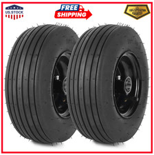 2-Pack 11x4.00-5 Tire and Wheel Assembly, 11x4-5 Lawnmower Tire 4-Ply and Rim