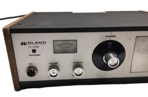 Midland International 13-879B Transceiver CB Niesprawdzony Bez mikrofonu Ma włączony przewód - Zdjęcie 2 z 7