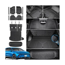 Floor Mats Set Cargo Mat with Backrest Mats for 2024 2025 2026 Chevrolet Chev...