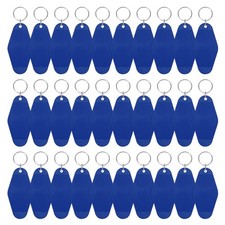 Vintage Motel Keychain Blank 30PCS - Hotel Keychains Key Tag Navy