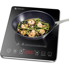 Induktionskochplatte 2000W mit 3-Stunden-Timer für sicheres und schnelles Kochen