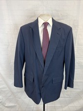 VINTAGE Brooks Brothers Men's Navy Blue Solid Blazer 46L 895