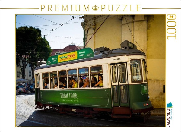 Calvendo Puzzle Tram In The Old Town | 1000 Pieces, Finished Size 25.2 × 18.9 In-image