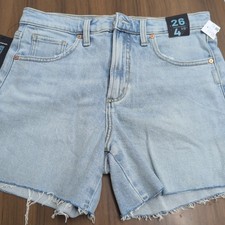 NWT Silver Jeans Co. Women's Denim Sure Thing Long Shorts High Rise Size 26