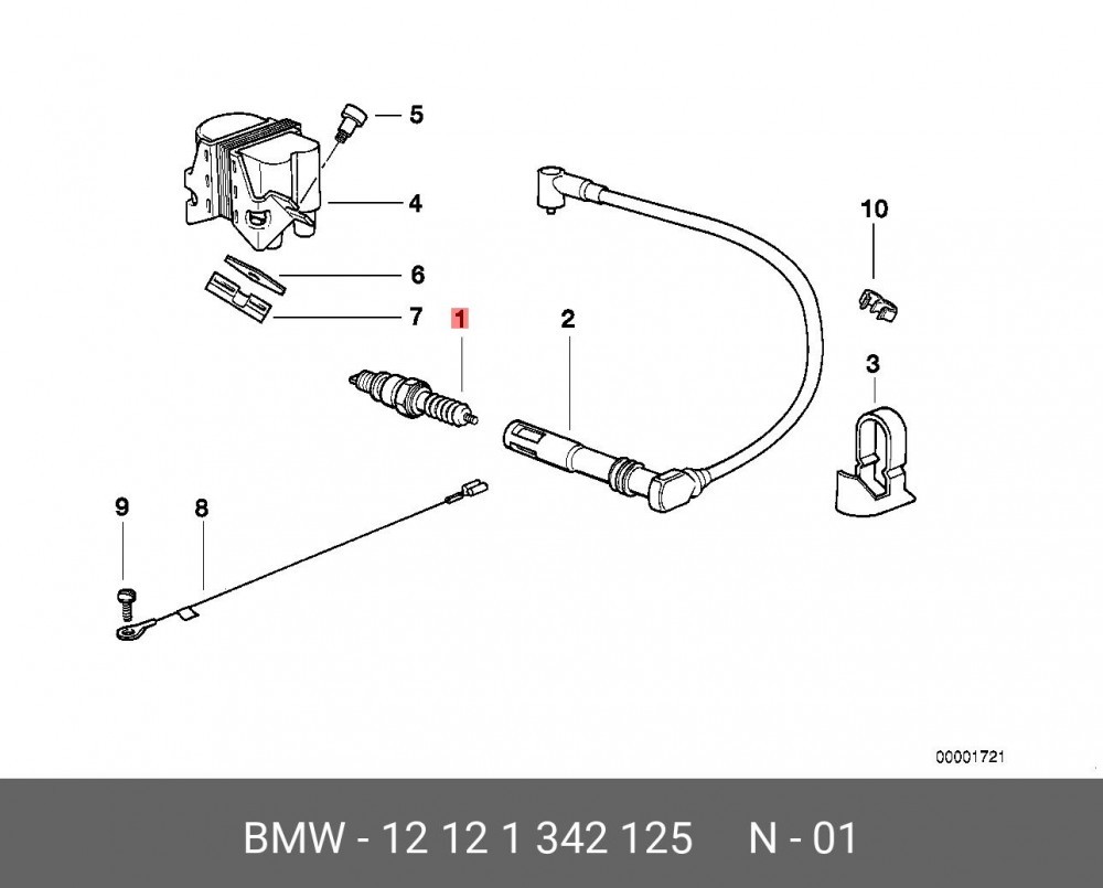 NEW GENUINE BMW R850GS R1100GS R850RT R1100S R850C SPARK PLUG FR 6 DDC 1342125