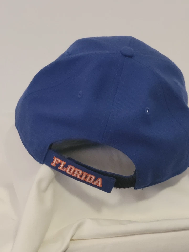 University of Florida Gators '47 marca azul con logotipo UF naranja gorra trasera a presión Foto 4 de 4