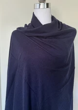 Navy Blue Handmade Pashmina Shawl Himalayan Cashmere Travel Wrap Women Stole