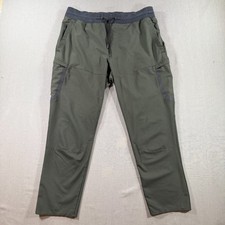 Under Armour Sportstyle Elite Cargo Pants Mens Large Green HeatGear Fitted READ