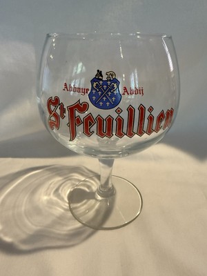 Brasserie St. Feuillien Belgian Triple Beer Glass Goblet Abbaye Abdij