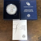 2020 U.S. Mint American Eagle One Ounce Silver Uncirculated Coin W/COA A1