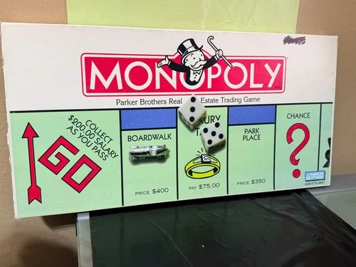 VINTAGE Monopoly 1996 COMPLETE Classic Board Game Parker Brothers 90's
