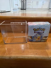  Pokemon Booster Box Acrylic case 2 pack- Ships in 24hrs