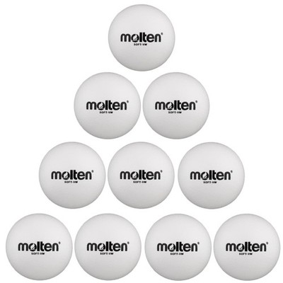 Molten Softball Soft-VW 210 mm 200 g 10er Paket weiß