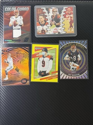 Joe Burrow Rookie, Jersey Patch, SSP LOT X5 Bengals