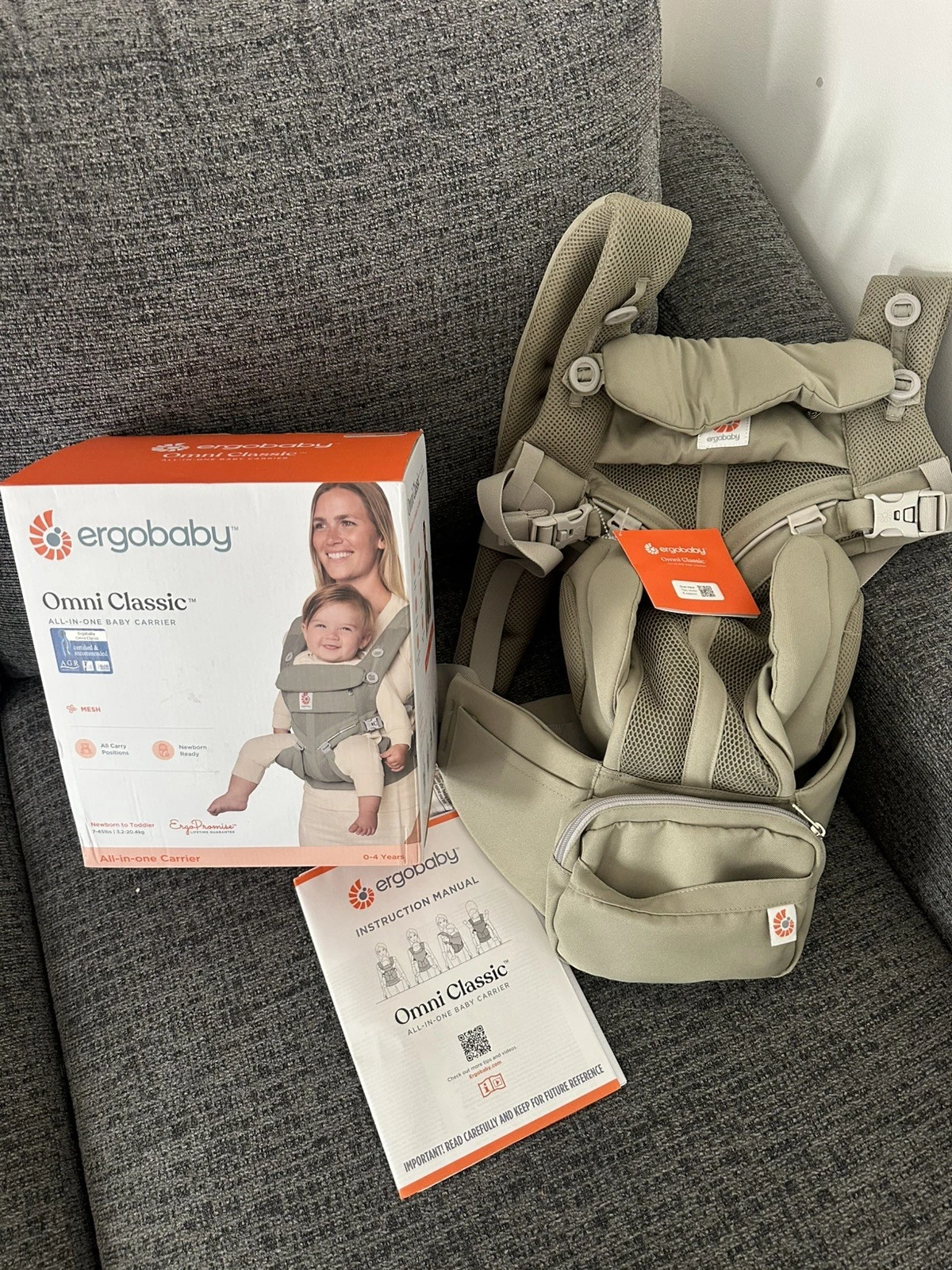 Baby Carrier, 4-Position Omni 360 Cool Air Mesh for Newborn to Toddler