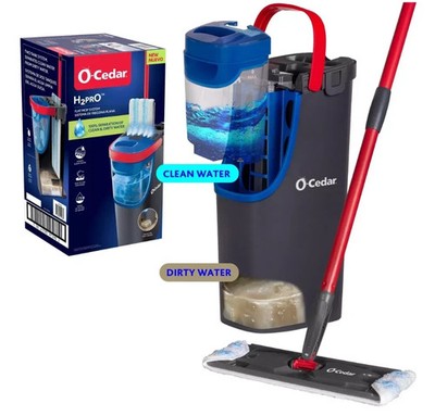 O-Cedar H2prO Microfiber Flat Mop System - New