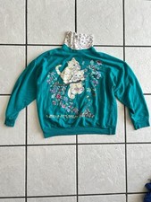 Vintage Sweatshirt Cats Pets Floral Crewneck Grandmacore USA