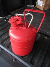 Justrite One Gallon Red Metal Safety Can with clean interior