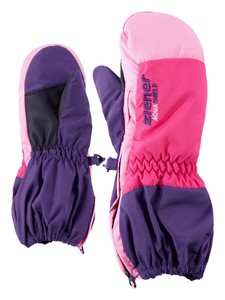 Ziener Kinder Skihandschuhe Fingerhandschuhe LEVIO AQUASHIELD® MINIS pink lila