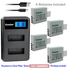 Kastar Battery LCD Dual Charger for SJCAM SJ4000B & SJCAM Qumox DX 288812 Camera